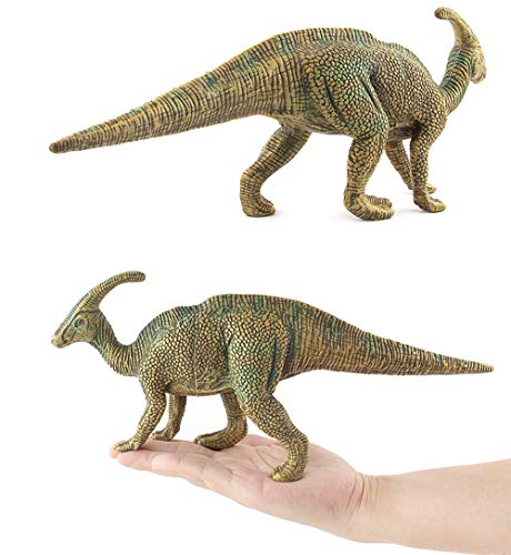 Sipobuy Juguetes de Dinosaurio Parasaurolophus, Modelo de Dinosaurio estático Grande, para niños, niños, Verde