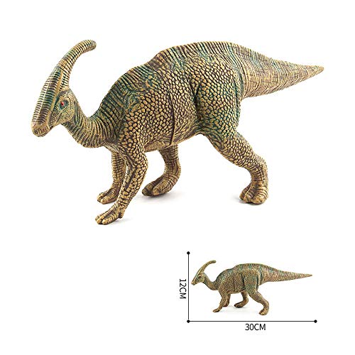 Sipobuy Juguetes de Dinosaurio Parasaurolophus, Modelo de Dinosaurio estático Grande, para niños, niños, Verde