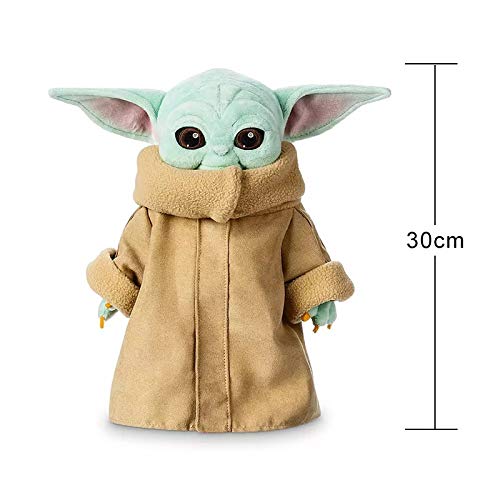 siqiwl Peluche 30cm Force Awakens Baby Yoda Star Wars Juguetes De Peluche para Niños Peluche De Dibujos Animados Cute Star Wisdom Master Juguete De Peluche para Regalos De Niños