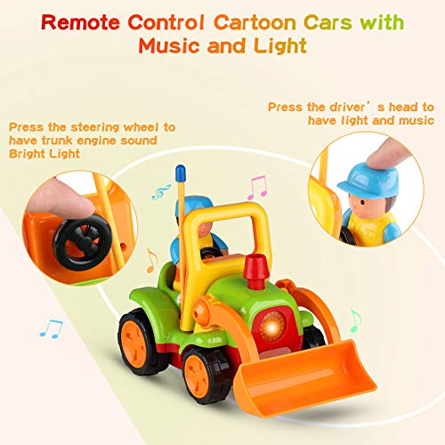 Sirecal Coches Teledirigidos para Niños Pequeños con Música y Luz Juguetes de Racer Coche de Carreras Control Remoto Regalo de Cumpleaños para Niños Niñas Bebés