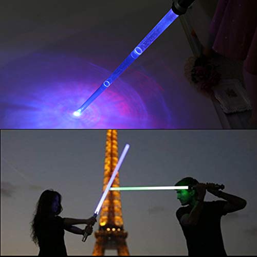 siwetg Espada de luz telescópica de juguete intermitente espada cosplay luminosa estrella juguete espadas niños juguete regalo