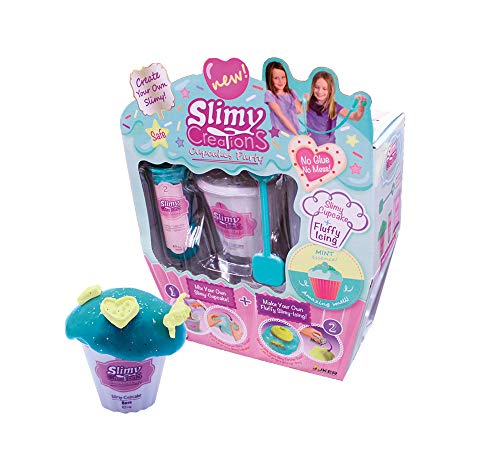 Slimy Creations Cup-cake Slime Coleccionable, color fresa/menta (Fábrica de Juguetes 41312) , color/modelo surtido