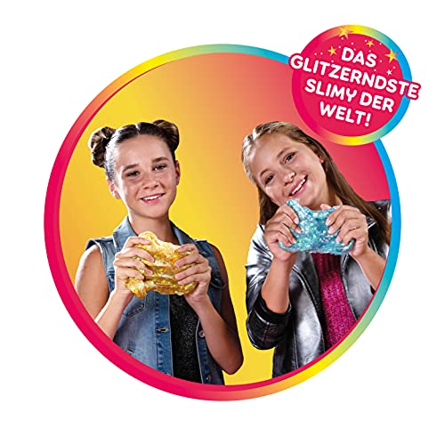 Slimy Glittzy Diamond 60 g en Azul - Masilla de Juguete Original Slimy Slime para niños, el más Brillante de Todos los Tiempos (a Partir de 3 años)