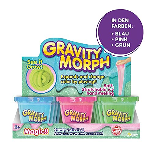 Slimy Masilla de juego Gravity Morph de 160 g en color rosa | La Wow de Slimy – The Original | Diversión única Slime