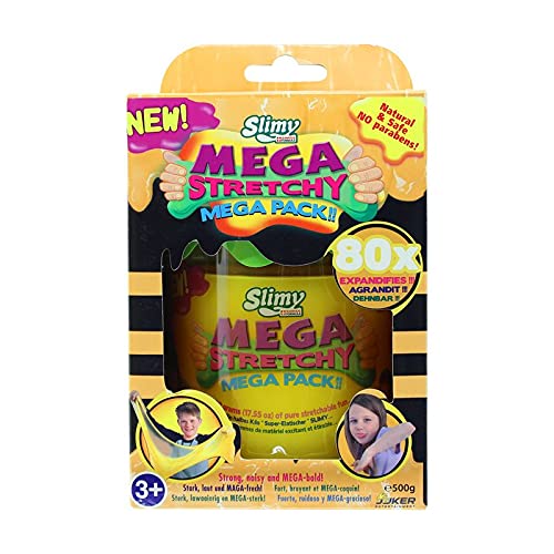 Slimy Mega-Stretchy - Masilla para jugar Slimy en neón, 500 g