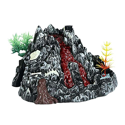 SM SunniMix Juguete de Figuras de Volcan, Juego Educativo de Volcan con Niebla y Sonido de Dinosaurios, luz y Niebla, CREA un Mundo de Dinosaurios Regalos para