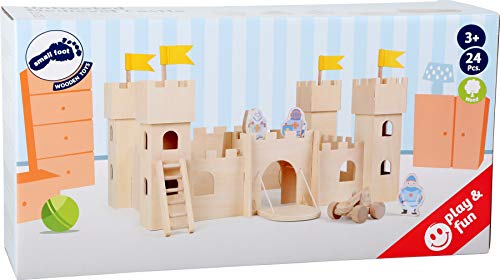 Small Foot 10026 - Castillo medieval sin tratar , color/modelo surtido