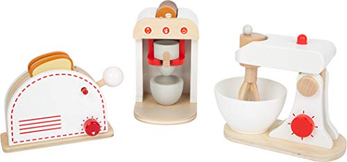 Small Foot Small foot-11684 Set Electrodomésticos de Cocina Infantil,, 3 Piezas de Madera, a apartir de 3 años. Toys (11684)