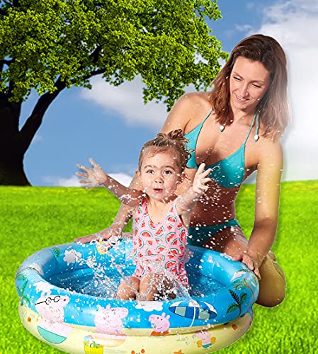 Smart Planet® Peppa Pig - Piscina hinchable para bebés (74 x 18 cm)