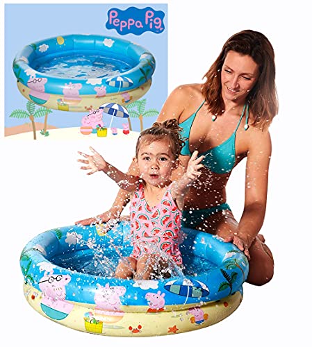 Smart Planet® Peppa Pig - Piscina hinchable para bebés (74 x 18 cm)