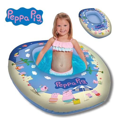 Smart Planet Piscina infantil con forma de barca, hinchable, 80 x 54 x 22 cm