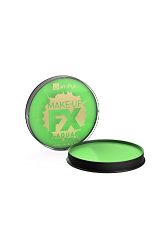 Smiffys Maquillaje FX Smiffy, Aqua Pintura Facial y de Cuerpo, Verde Lima, 16ml, a Base de Agua