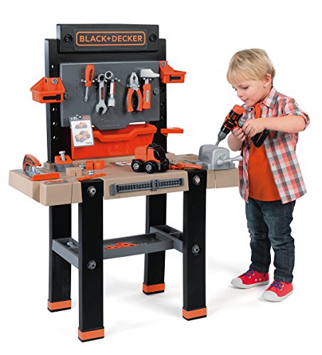 Smoby Black & Decker Brocolo Ultimate - juguetes de rol para niños (DIY, Negro, Gris, CR2032)