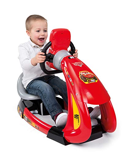 Smoby - Cars XRS - V8 Driver + Soporte para Smartphone - Simulador de conducción Infantil - Volante electrónico - Sons y Luces - 370215