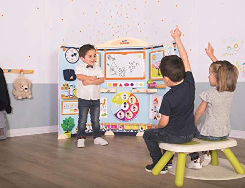 Smoby - Escuela Plegable para Jugar a Profes y Alumnos, para Niños a partir de 3 Años - 135 x 41 x 111 cm (Ancho x Fondo x Alto)