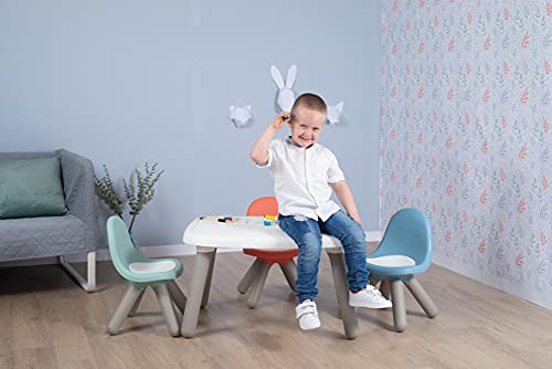 Smoby Mesa infantil kids, elegante diseño y estructura sólida, plástico estable a los rayous UV, adecuado para niños a partir de 18 meses, color blanco (880405), grande