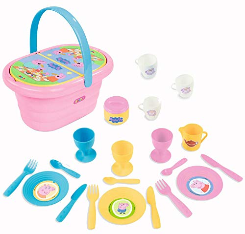 Smoby - Peppa Pig Cesta Picnic, 21 accesorios (Smoby 310589)