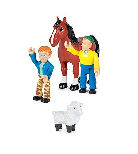 Smoby – Sam el Bombero – Estuche de 10 Figuras – Animales y numerosos Accesorios – Figuras articuladas – 109251023002