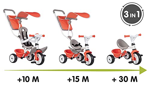 Smoby- Triciclo Baby Balade Rojo (741405), Color (741105)