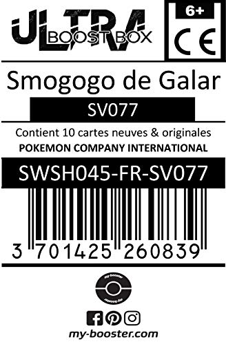 Smogogo de Galar (Weezing de Galar) SV077 Shiny Variocolor - Ultraboost X Epée et Bouclier 4.5 Destinées Radieuses - Box de 10 Cartas Pokémon Francés