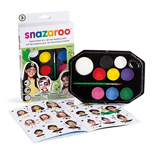 Snazaroo kit de pintura facial, maquillaje fiesta “Arcoíris”