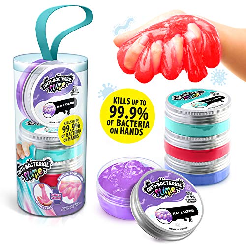 So Slime Anti-bacterial- Anti-Bacterial 4 Pack SDO-DSM008UK Slime, Multicolor (Canal Toys DSM 008UK)