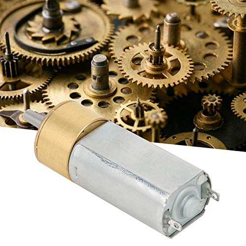 Socobeta Motor DC12V, motor de engranaje de alta resistencia a la torsión de alta temperatura para manualidades para la industria para exteriores (600 RPM)