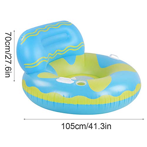 Sofá de Agua Inflable Swimtrainer Pool Boya Inflable Silla de círculo Inflable para Adultos Flotador de bebé