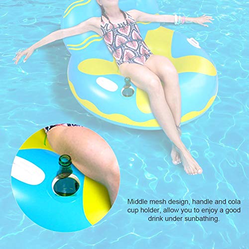 Sofá de Agua Inflable Swimtrainer Pool Boya Inflable Silla de círculo Inflable para Adultos Flotador de bebé