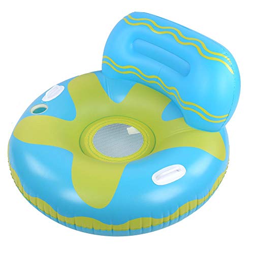 Sofá de Agua Inflable Swimtrainer Pool Boya Inflable Silla de círculo Inflable para Adultos Flotador de bebé