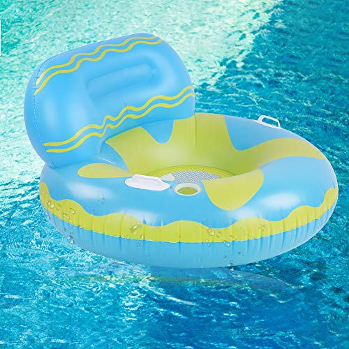 Sofá de Agua Inflable Swimtrainer Pool Boya Inflable Silla de círculo Inflable para Adultos Flotador de bebé