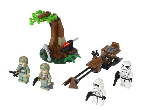 SOLDADO REBELDE DE LEGO ® STAR WARS ENDOR Y SOLDADO IMPERIAL 9489