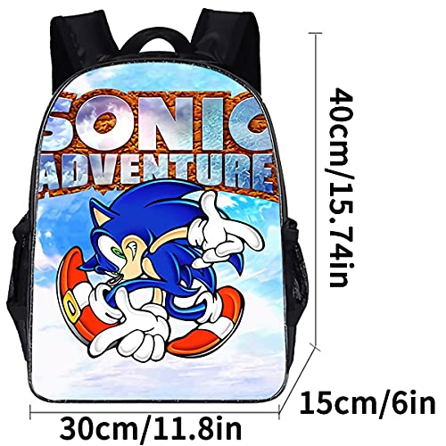 Sonic - Mochila Sonic Bag para niña y niño, diseño de dibujos animados