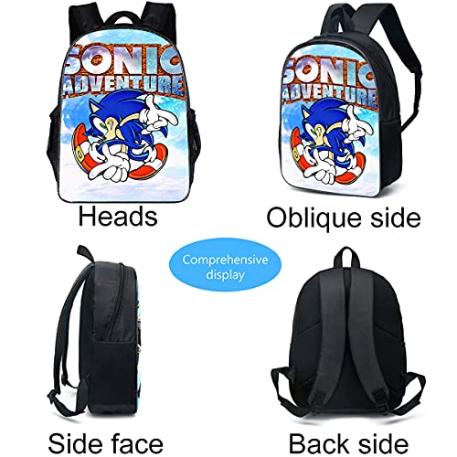 Sonic - Mochila Sonic Bag para niña y niño, diseño de dibujos animados