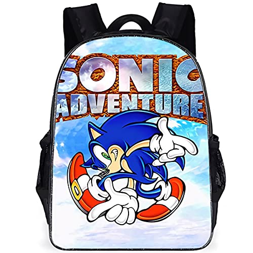 Sonic - Mochila Sonic Bag para niña y niño, diseño de dibujos animados