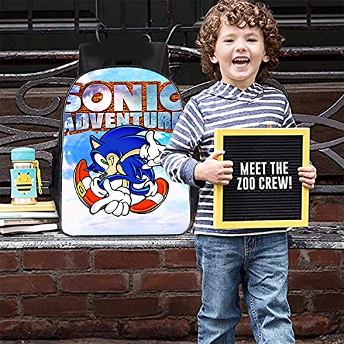 Sonic - Mochila Sonic Bag para niña y niño, diseño de dibujos animados