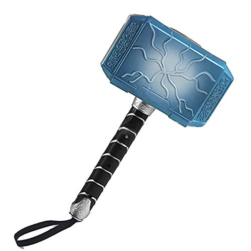 sookin Thor Martillo Modelo con Luz LED y Sonido Thor's Hammer Martillo para NiñOs Halloween Juego de Roles The Hammer of Thor PVC para NiñOs de 5 AñOs en Adelante 18 Cm Adecuado