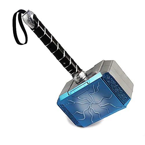 sookin Thor Martillo Modelo con Luz LED y Sonido Thor's Hammer Martillo para NiñOs Halloween Juego de Roles The Hammer of Thor PVC para NiñOs de 5 AñOs en Adelante 18 Cm Adecuado