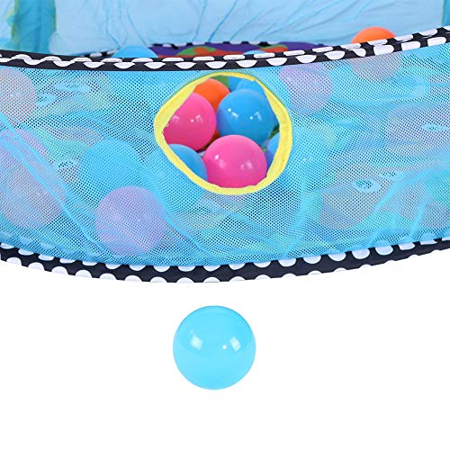 SOULONG Mantita de Juego cantarín 2 en 1, Manta y Gimnasio de Aprendizaje para bebé,Panel extraíble, Multicolor,con Rejilla Protectora Malla Multicolor Pelotas Juguete(Tortuga)