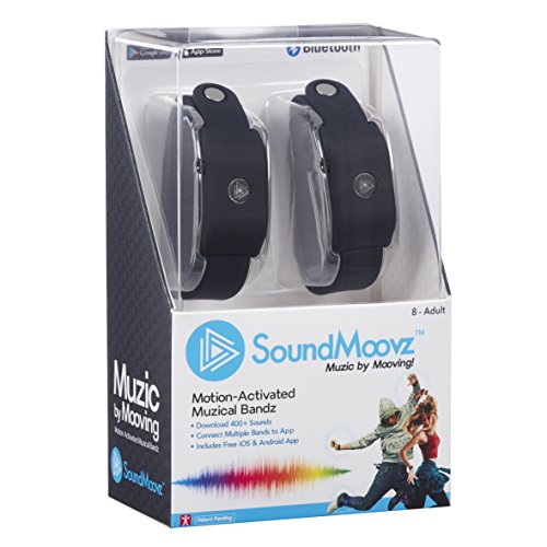 Soundmoovz 41238 Set De 2 Pulseras Muzic Para Crear Y Componer Sonidos Y Música, Negro