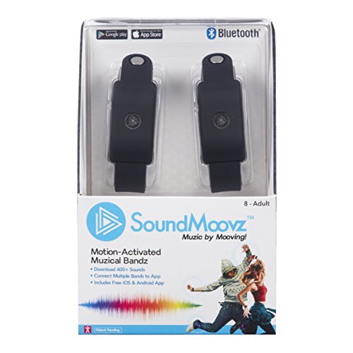 Soundmoovz 41238 Set De 2 Pulseras Muzic Para Crear Y Componer Sonidos Y Música, Negro