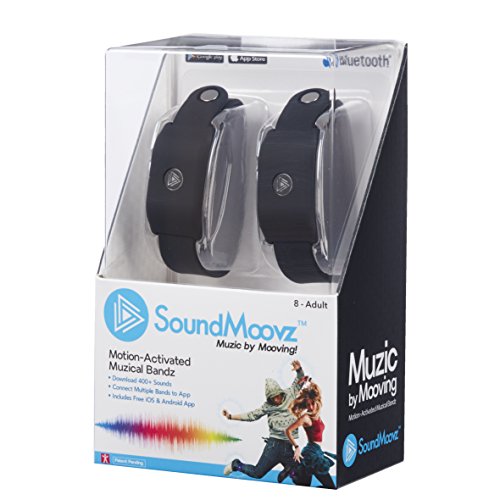 Soundmoovz 41238 Set De 2 Pulseras Muzic Para Crear Y Componer Sonidos Y Música, Negro