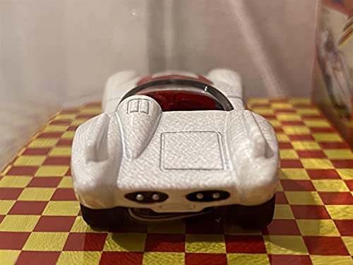 Speed Racer Mach 5 Five White con pantalla de lata coleccionable Speed Racer 1/64 modelo fundido a troquel de Johnny Lightning JLDR015-JLSP120