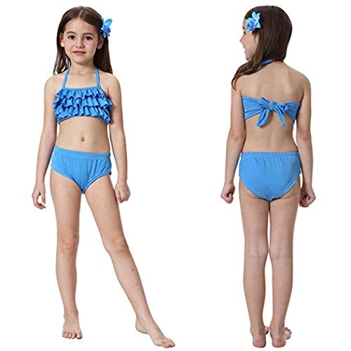 SPEEDEVE Traje de Baño Bikini Sirena para Niña,DH53-120