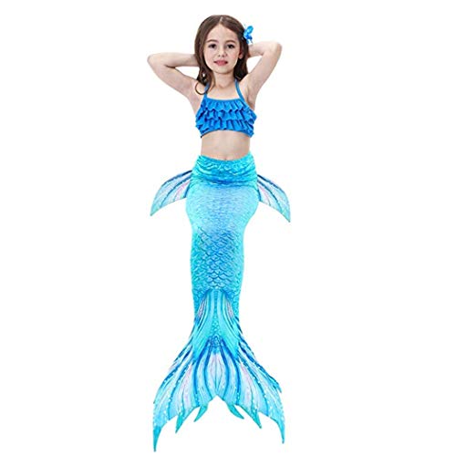 SPEEDEVE Traje de Baño Bikini Sirena para Niña,DH53-120