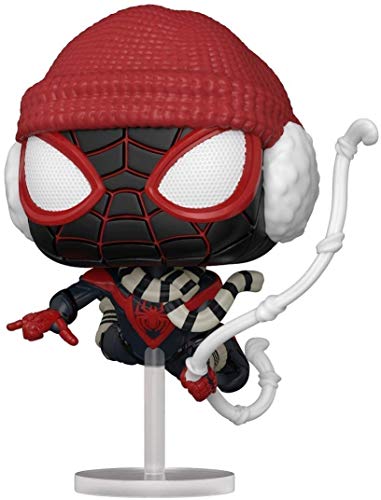 Spider-Man Miles Morales Winter Suit Pop # 771 Marvel Gamerverse Vinyl Figure (Bundled with EcoTek Protector to Protect Display Box)