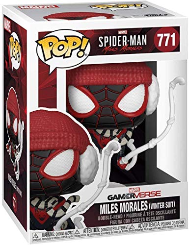 Spider-Man Miles Morales Winter Suit Pop # 771 Marvel Gamerverse Vinyl Figure (Bundled with EcoTek Protector to Protect Display Box)