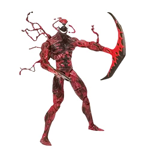 Spiderman Figura Titan Venom Rojo, Action Figure di Venom Marvel Spider-Man Bend and Flex, Figura Flexible de 33 cm,Venom Bend and Flex, Incluye Accesorio arácnido, a Partir de 5 años