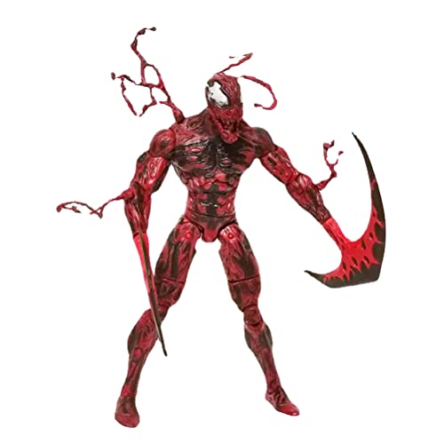 Spiderman Figura Titan Venom Rojo, Action Figure di Venom Marvel Spider-Man Bend and Flex, Figura Flexible de 33 cm,Venom Bend and Flex, Incluye Accesorio arácnido, a Partir de 5 años