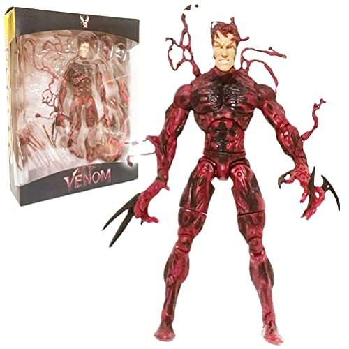 Spiderman Figura Titan Venom Rojo, Action Figure di Venom Marvel Spider-Man Bend and Flex, Figura Flexible de 33 cm,Venom Bend and Flex, Incluye Accesorio arácnido, a Partir de 5 años